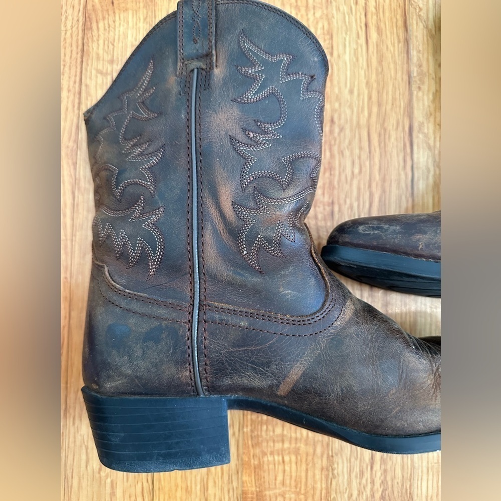 ARIAT 4LR 10001825 Brown Leather Upper Western Cowboy Boots Kids /Youth SIZE 4